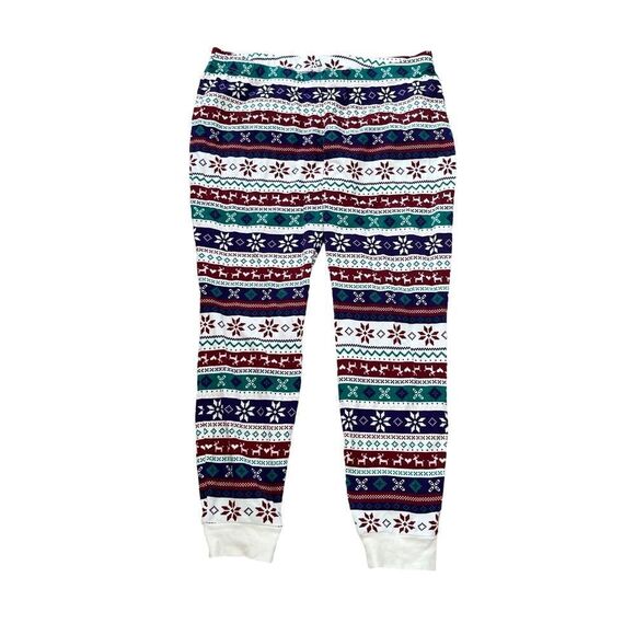 Knix Multicolor Christmas Holiday Joggers Pajamas Loungewear Cotton Set - Picture 3 of 8